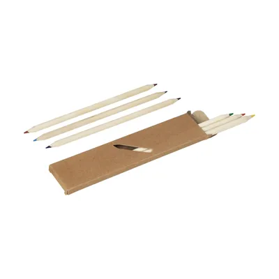 Produktbild von Kreatives "Duo" 6er-Set Malstifte in Natur-Unlackiert - Perfekt für Kunstprojekte und DIY! natur