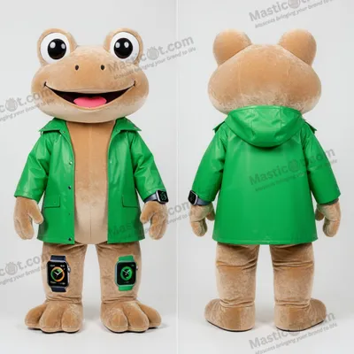 Produktbild von Smaragdgrüner MASTICOT Breitschultriger Frosch-Maskottchen