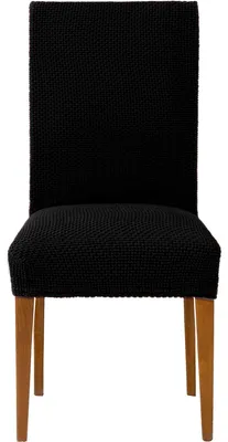 2er-Set elastische Jacquard-Stuhlbezüge, Schwarz, atmungsaktiv, Schutz