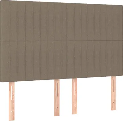 Imagen del producto de vidaXL Cabecero color taupé, 144 x 5 x 118/128 cm, tela