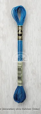 Obrázok produktu pre DMC priadza na výšivky Mouline Light Effects, farba 317W - 3843, 6 nití, 8 metrov