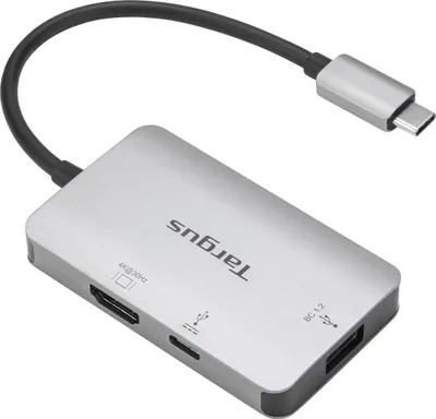 Obrázok produktu pre Targus ACA948EU, USB 3.2 Gen 1 (3.1 Gen 1) Type-C, HDMI, USB 3.2 Gen 1 (3.1 Gen 1) Type-A, USB 3.2 Gen 1 (3.1 Gen 1) Type-C, 5000 Mbit/s, Strieborná, 100 W, USB
