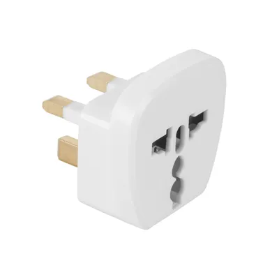 Obrázek produktu pro Síťový adaptér UK zástrčka Univerzální zásuvka Uzemnění bílá