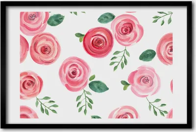 Produktbild von Bild 60x40 MDF-Rahmen, Wandkunst Rosen