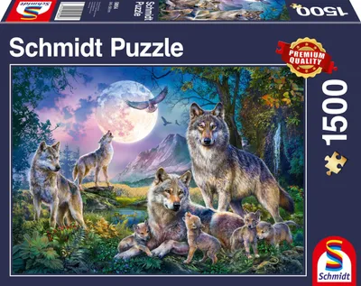 Produktbild von SCHMIDT Puzzle Wölfe 1500 Teile