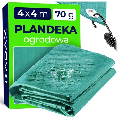 Zdjęcie produktu dla KADAX Plandeka Ogrodowa mata Osłona Okrycie 4x4m 70G/m2