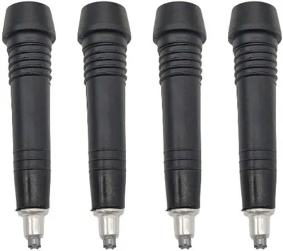 Immagine prodotto di Punte di ricambio per bastoncini in tungsteno, confezione da 4, punte per bastoncini da trekking, nero, resistenti