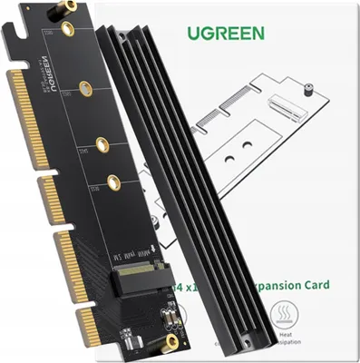 Immagine prodotto di Scheda di espansione Ugreen CM465 NVMe M-Key PCIe 4.0 x4 a M.2 - Nero