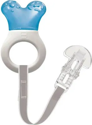 Produktbild von Mam Beißring Mini Cooler und Clip Blau 2M