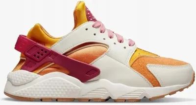 Produktbild von Nike - Damen - Air Huarache „Sunset“ Sneakers - Braun/Gelb/Rosa/Weiß - Gr. 36
