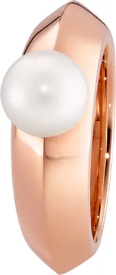 Produktbild von 011837G52 Ring mit Perle 8 mm weiß - rosè vergoldet XEN