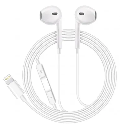 Immagine prodotto di Avizar, cuffie cablate per iPhone XS con connettore Lightning e microfono integrato, colore bianco