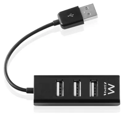 Image de Hub USB Ewent 4 ports EW1123 Noir