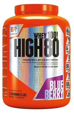 Produktbild von Extrifit High Whey 80 2270 g Blaubeere