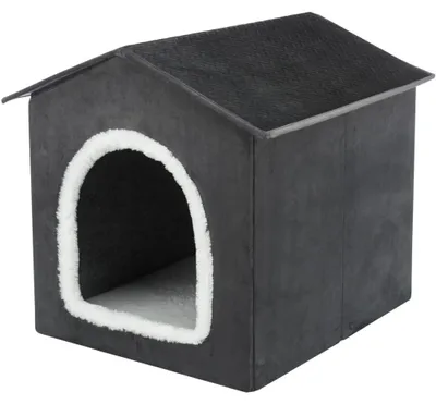 Produktbild von TRIXIE Höhle Livia - dunkelgrau/weiß - 50 × 50 × 54 cm