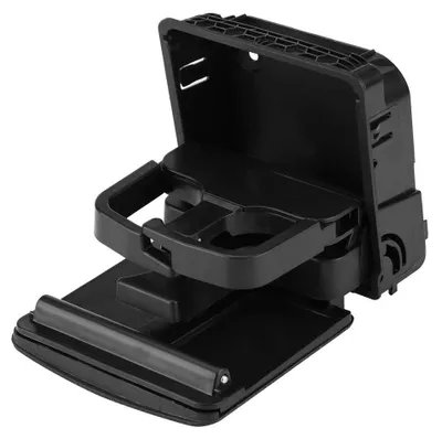 Produktbild von Halter für Getränke im Auto, aus Kunststoff – Getränkehalter-Konsole – Getränkehalter für Modelle MK5/MK6 – Getränkehalter für GTI – Getränkehalter für Fahrzeuge von 2006-2011 – Abmessungen: 14x13x6,3 cm – Getränkehalter