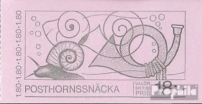 Produktbild von Briefmarken Schweden 1983 Mi 1248D MH (kompl.Ausg.) postfrisch Posthornschnecke