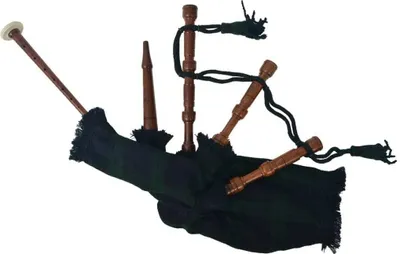 Produktbild von Schottischer Kinder-Dudelsack Great Highland Grüner Black Watch Tartan