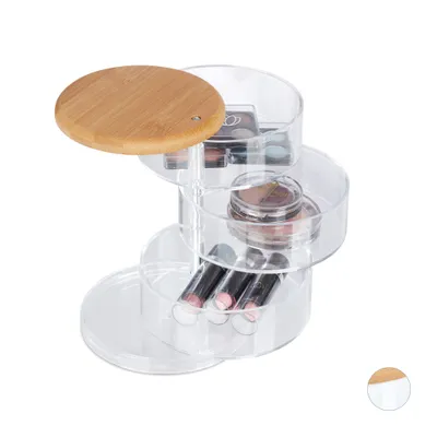 Produktbild von organizer do makijażu relaxdays z 3 przegródkami
