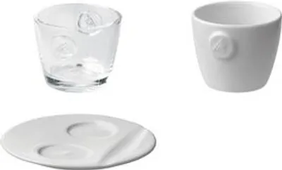 Produktbild von Melitta Espresso-Tasse "M-Collection", weiß, 80 ml aus Porzellan, Höhe: 54 mm, ohne Henkel - 6 Stück (16620)