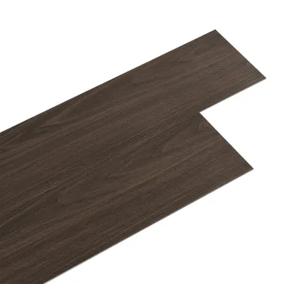 Produktbild von 36 Stück Vinyl PVC Selbstklebend Dielen Plank Vinylboden Bodenbelag Boden Fliesen Fußboden Dunkelbraun 5m²