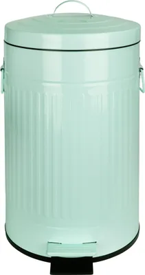 Immagine prodotto di QUVIO Bin 12 L - Cestino - Cestino a pedale - Cestino per i rifiuti - Con coperchio - Metallo - 25 x 25 x 44 cm - Verde