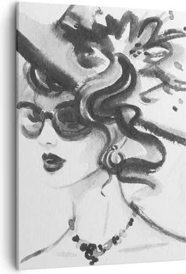 Produktbild von Bild auf Leinwand - Leinwandbild - Einteilig - Frau Modell - 50x70cm - Wand Bild - Wanddeko - Wandbilder - Leinwanddruck - Kunstdruck - Wanddekoration - Leinwand bilder - Wandbild - PA50x70-4066