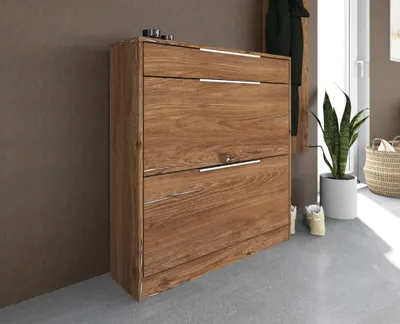Produktbild von Schuhschrank "Oliva1" Basic, vintage eiche