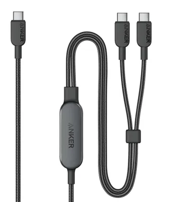 Obrázek produktu pro Anker A8895H11, 1,2 m, USB C, 2 x USB C, Černá