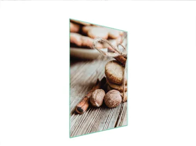 Produktbild von Herdabdeckplatte 35x52 Glaskeramikkochfeld Abdeckung Spritzschutz Glasplatte Deko Schneidebrett Kuchen Holz
