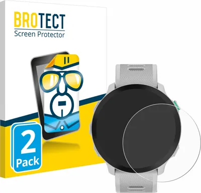 Produktbild von 2x Für Garmin Forerunner 55 Schutzfolie BROTECT Displayschutz Display Schutz Folie Klar Transparent