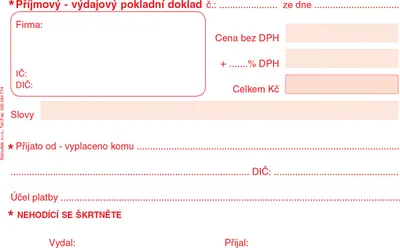 Zdjęcie produktu dla Paragon uniwersalny - paragon kasowy - A6 / nienumerowany 50 arkuszy / NCR PT060
