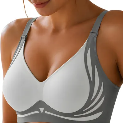 Obrázek produktu pro Dámská sportovní podprsenka Push Up QS-40898 - Šedá / M KP40898