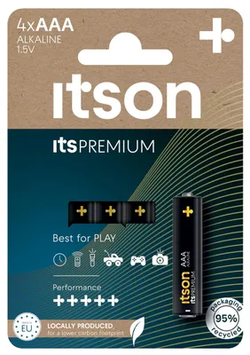 Produktbild von itson itsPREMIUM battery Alkaline LR03IPR/4CP
