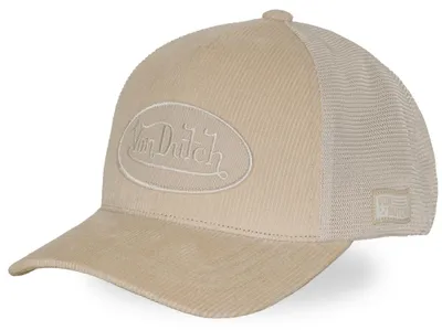 Produktbild von Von Dutch Originals Trucker Cap - CALIFORNIA Twill Embroidery Beige