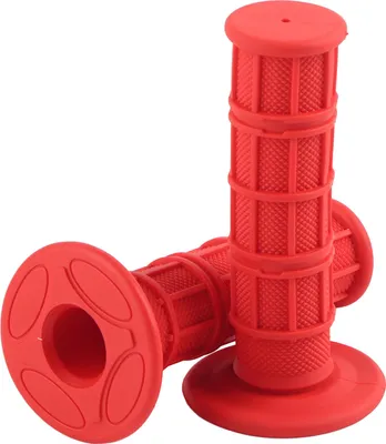 Obrázek produktu pro 1 pár 22/25mm 7/8" univerzální siliko rukojeti řídítek motocyklu  červené