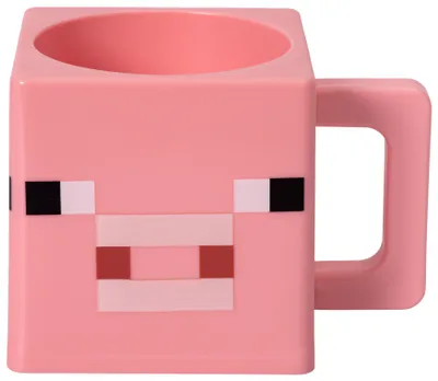 Zdjęcie produktu dla Kubek Minecraft Pig Cube - Bezpieczny w kuchence mikrofalowej, 290 ml