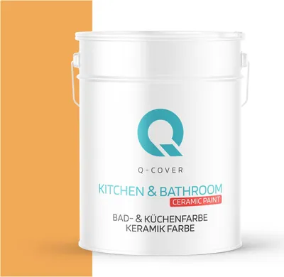 Produktbild von BAD-& KÜCHENFARBE | Klementine | 10 L | für Wände – robust, schmutzabweisend, tiefmatt | Q-COVER