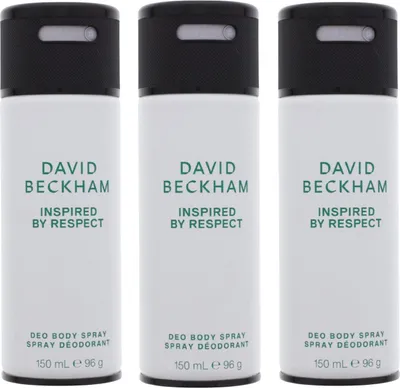 Produktbild von 3 x David Beckham Inspired by Respect Deo Deospray Deodorant je 150ml