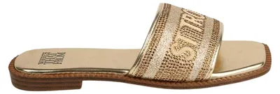 Produktbild von Where's That From - "Brandi St Tropez" Pantoffeln für Damen, Flach GT16606 (36 EU) (Gold)