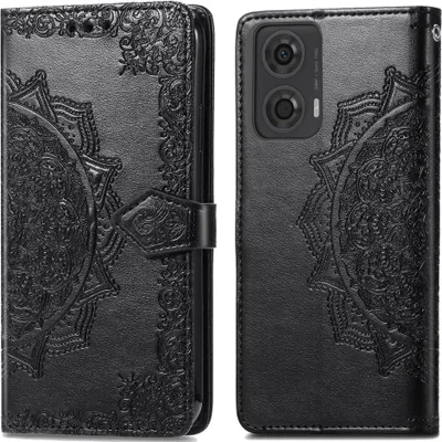 Produktbild von imoshion Mandala Klapphülle Motorola Moto G04 / G24 - Schwarz