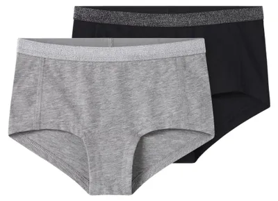 Produktbild von NAME IT Mädchen Nkfhipster 2P Noos, Black, Numeric_122 (2er Pack)