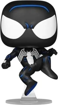 Produktbild von Spider-Man POP! Marvel Vinyl Figur Black Suit Spidey 9 cm