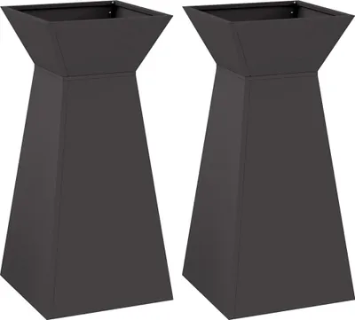 Immagine prodotto di Vaso a Pilastro 2 pcs Nero 35 x 35 x 73 cm