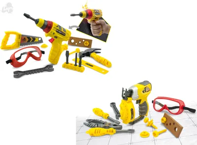 Produktbild von Tuff Tools Werkzeugset mit Schutzbrille
