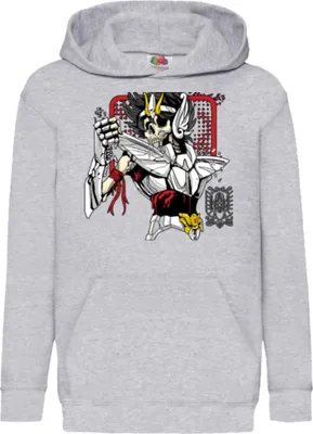Produktbild von Kinder Kapuzenpullover Japan Anime Manga Saint Anime Seiya Zombie Knight 03 Undead Seiya, 7-8 Jahr - 128 / Schwarz