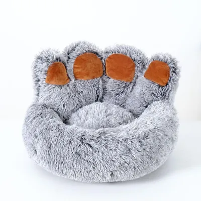 Produktbild von sunwoif Katzensofa Hundekissen, grau, 70 cm, rutschfest, flauschig