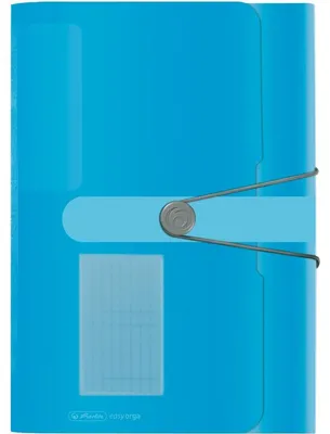 Produktbild von Herlitz 11277944, Polypropylen (PP), Blau, Transparent, Landschaft, Visitenkarte, Gummiband, 1 Stück(e)