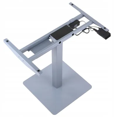Immagine prodotto di Struttura elettrica per tavolo o scrivania PRATO 05-2T, regolazione elettrica dell'altezza, comando touch, gamba a 2 segmenti, grigio