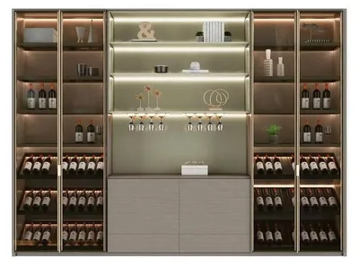 Zdjęcie produktu dla Szafka na wino Stojak na butelki Szafka na wino Archiwum na wino Lodówka na wino